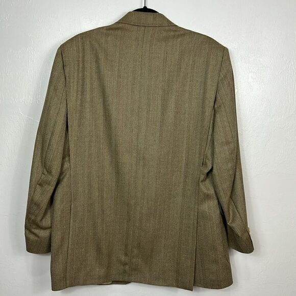 Daks Signature Wool Silk Blend Three Button Closure Blazer Size L - Picture 4 of 14